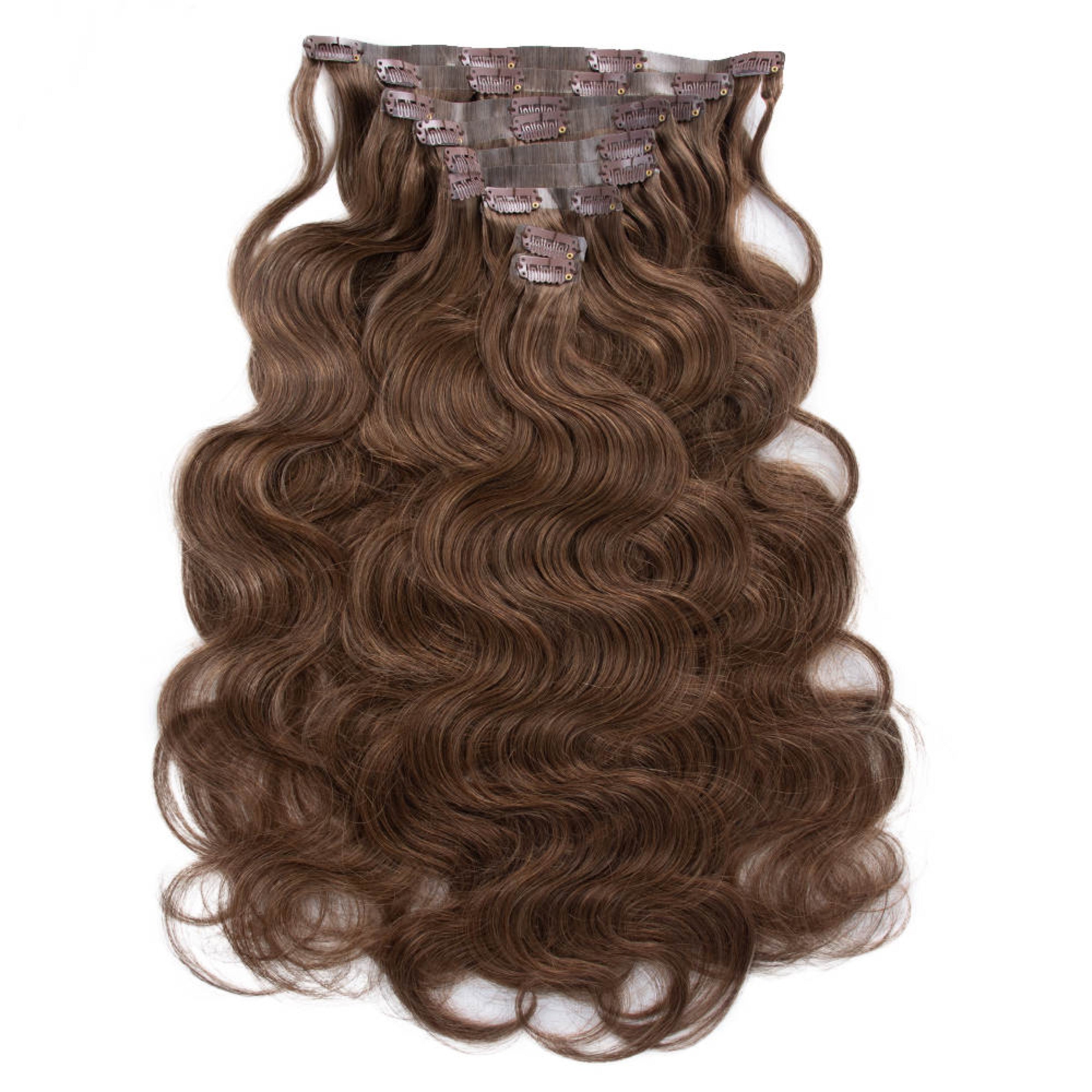 Cinnamon Brown Seamless Clip Ins 24” X Rihanna