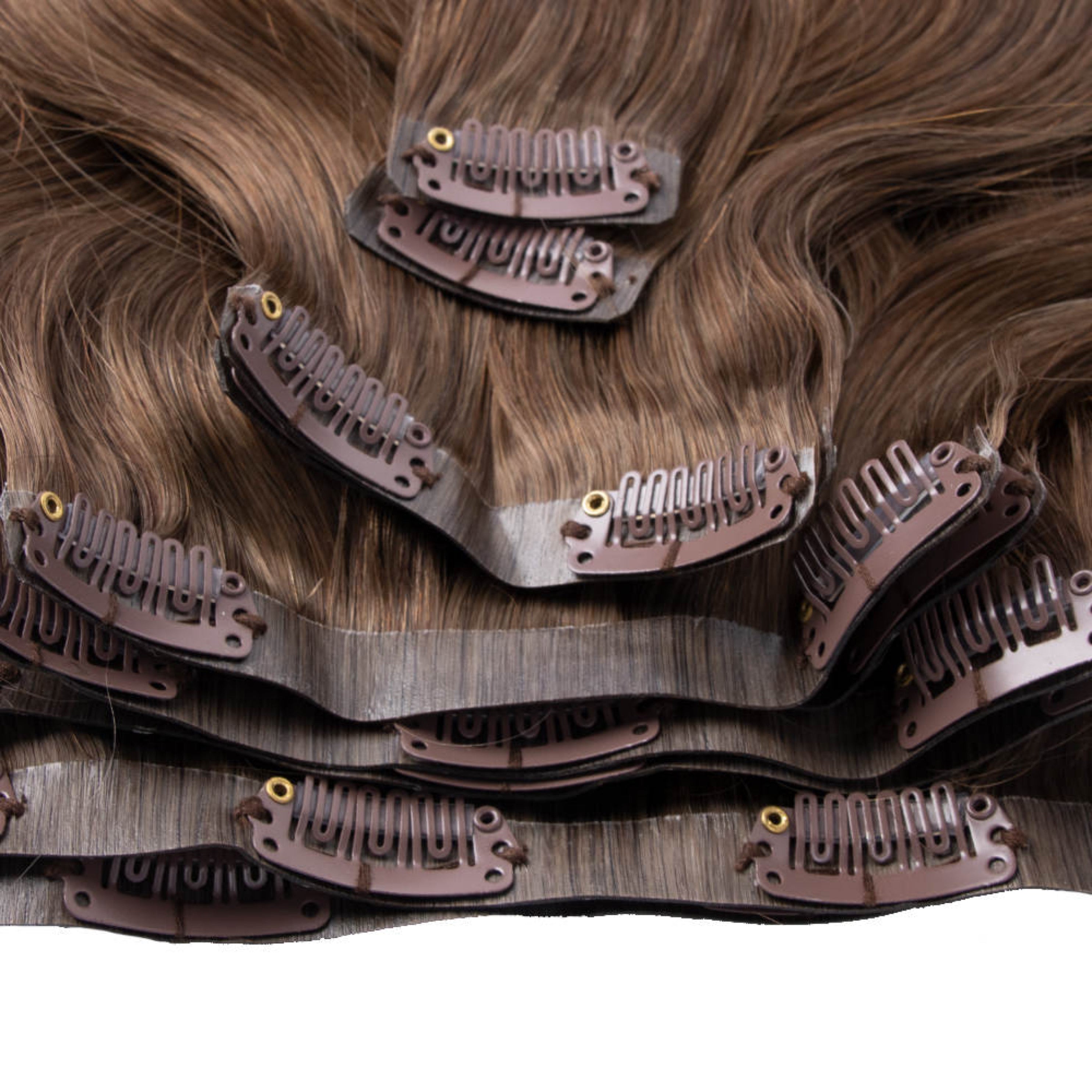Cinnamon Brown Seamless Clip Ins 24” X Rihanna