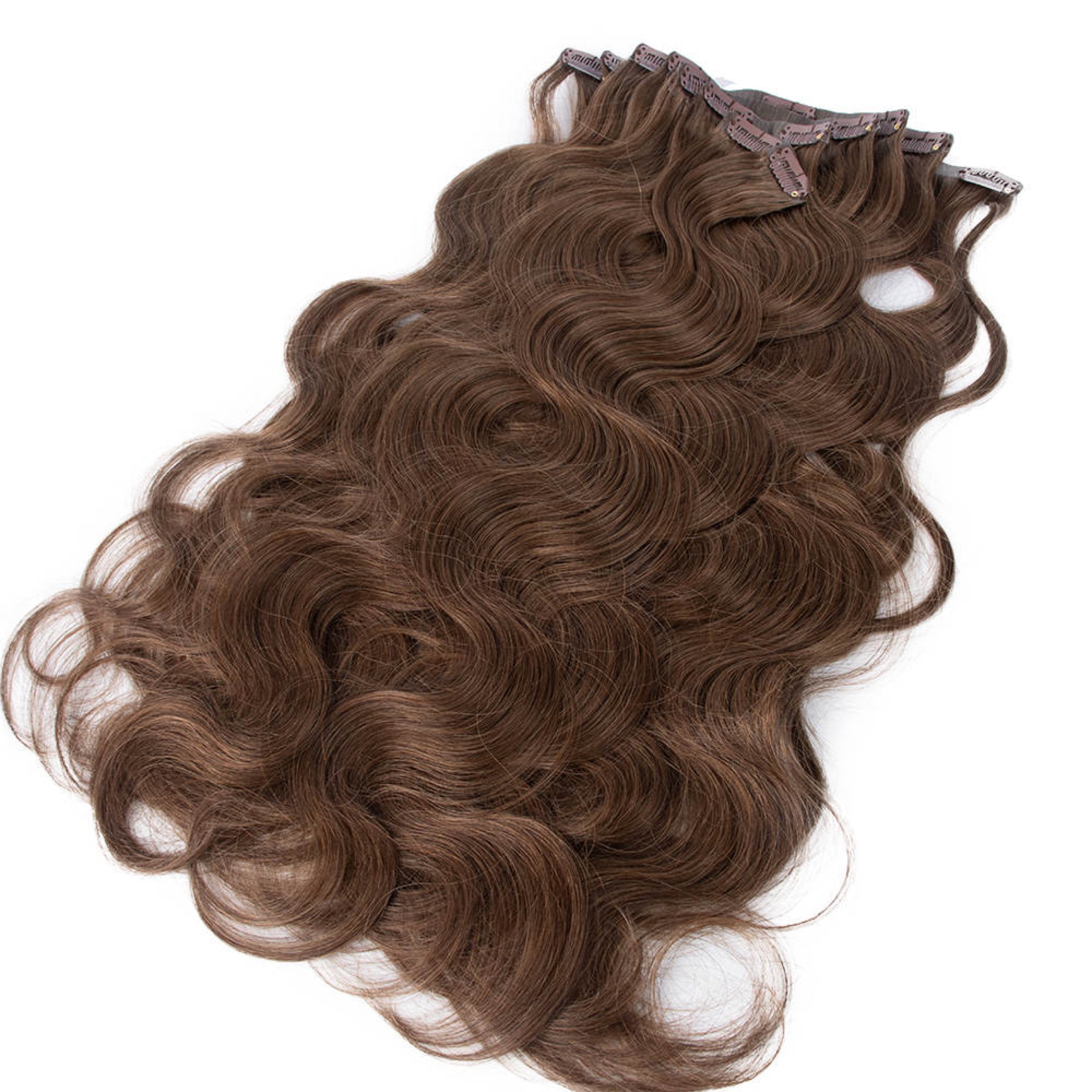 Cinnamon Brown Seamless Clip Ins 24” X Rihanna