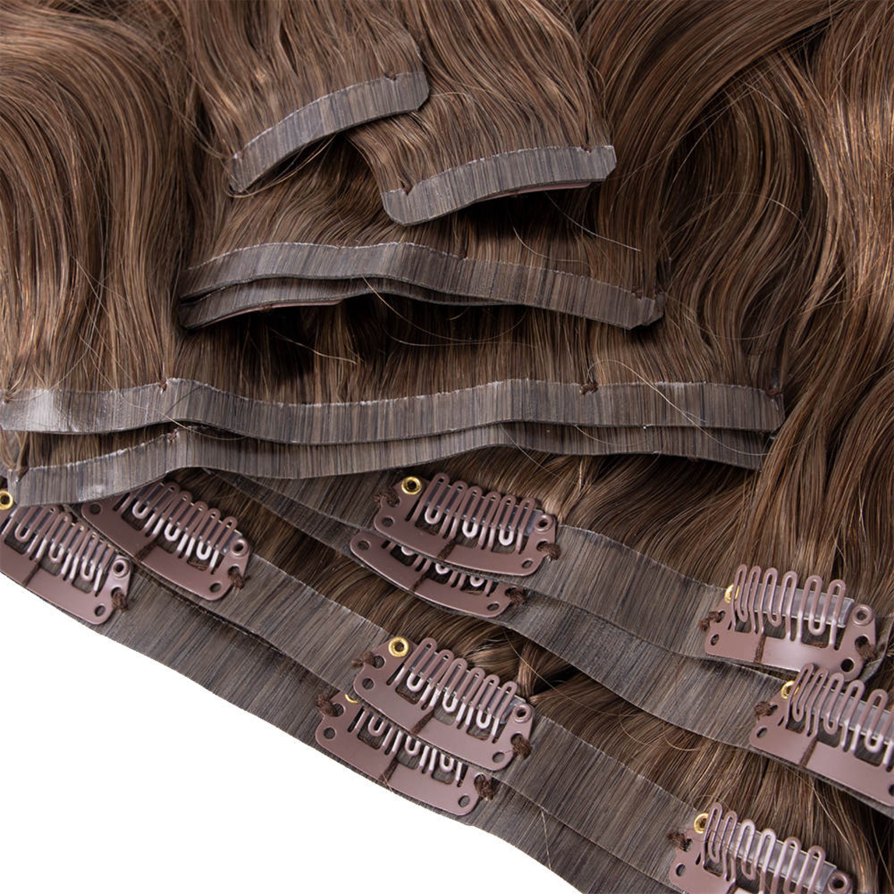 Cinnamon Brown Seamless Clip Ins 24” X Rihanna