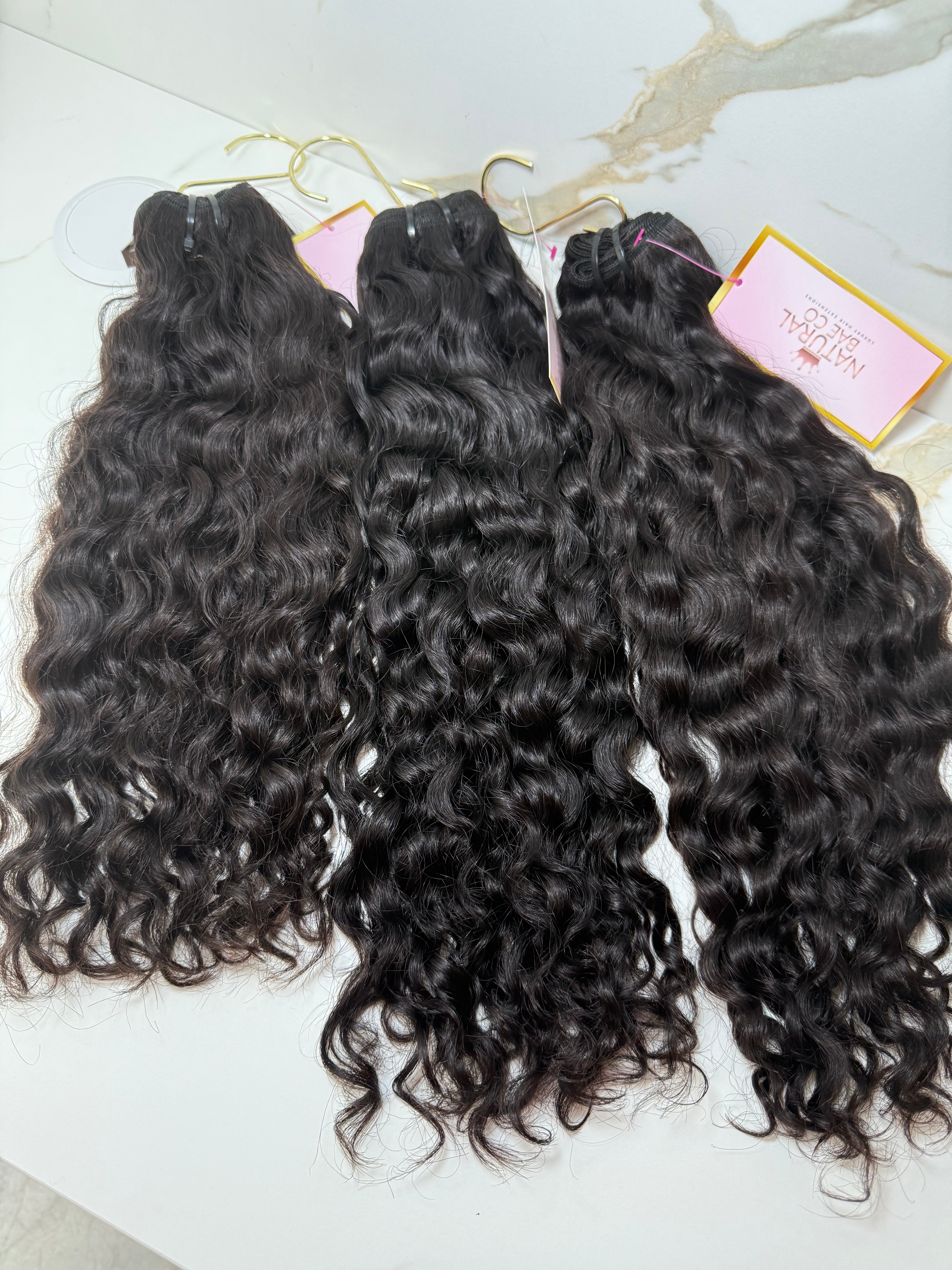 RAW INDIAN WATER CURLY SINGLE BUNDLES (ships 3-5 business days)