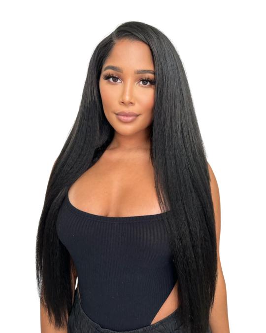 Seamless Kinky Straight Clip Ins(ships in 5-7 business days)