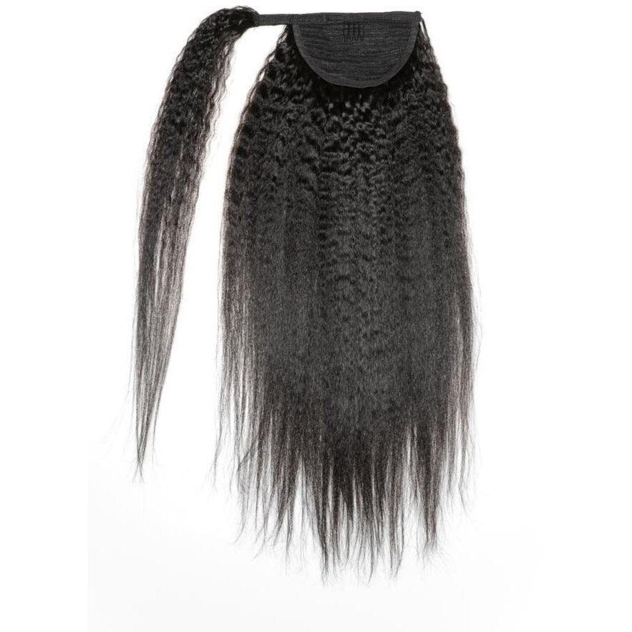 Kinky Straight Wrap Around Ponytail - Natural Bae LA