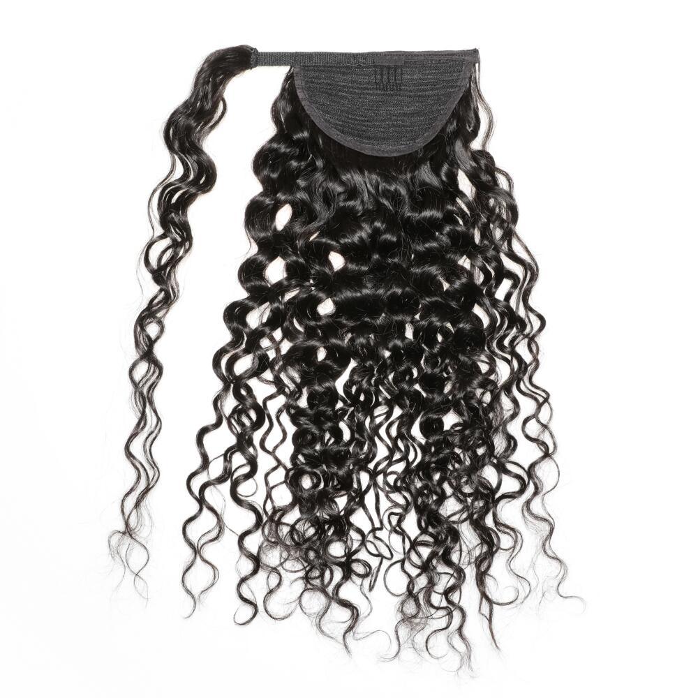 Water Curly Wrap Around Ponytail - Natural Bae LA