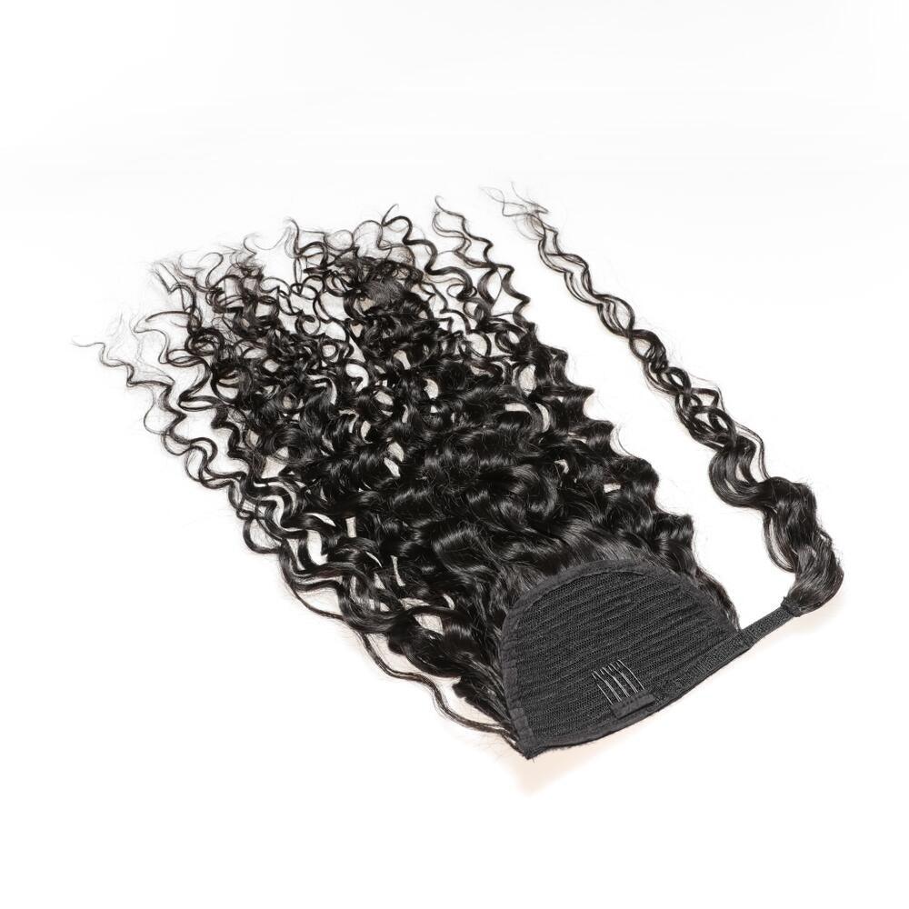 Water Curly Wrap Around Ponytail - Natural Bae LA