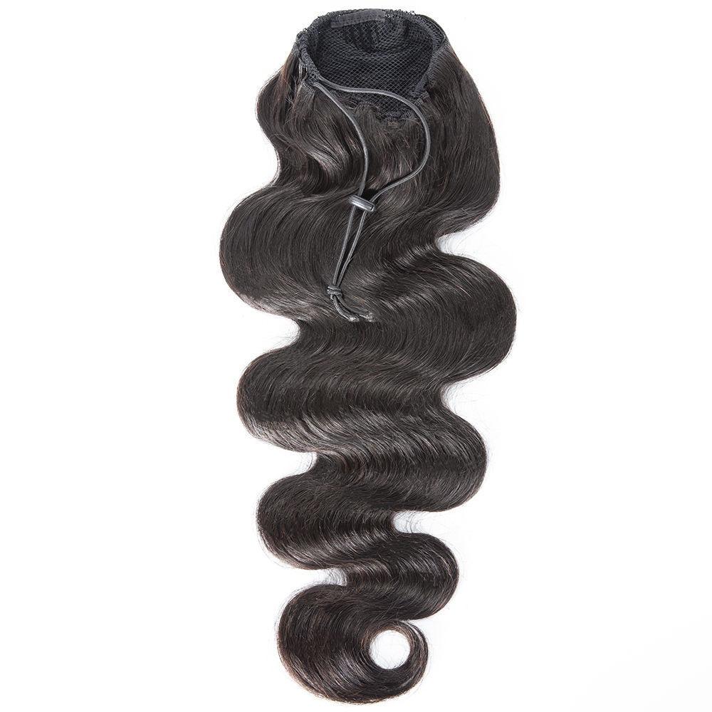 Indian Body Wave Drawstring Ponytail - Natural Bae LA
