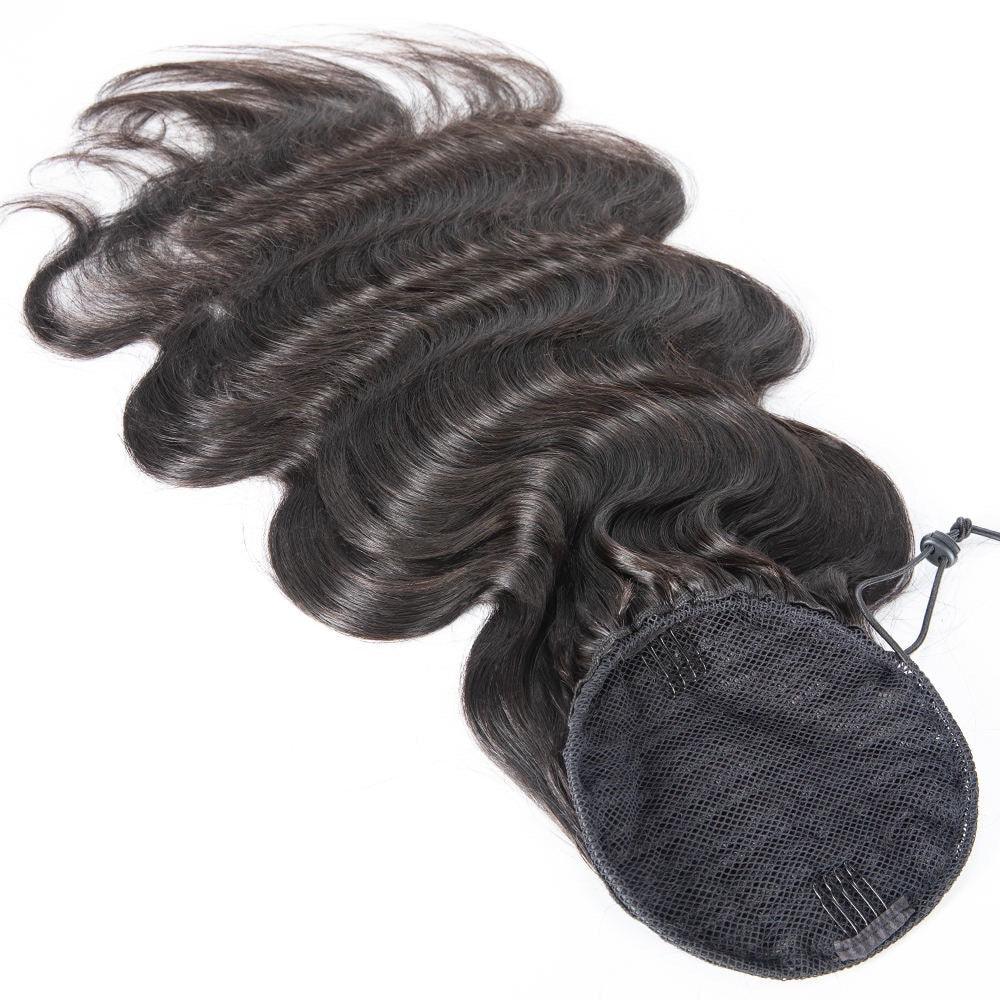 Indian Body Wave Drawstring Ponytail - Natural Bae LA