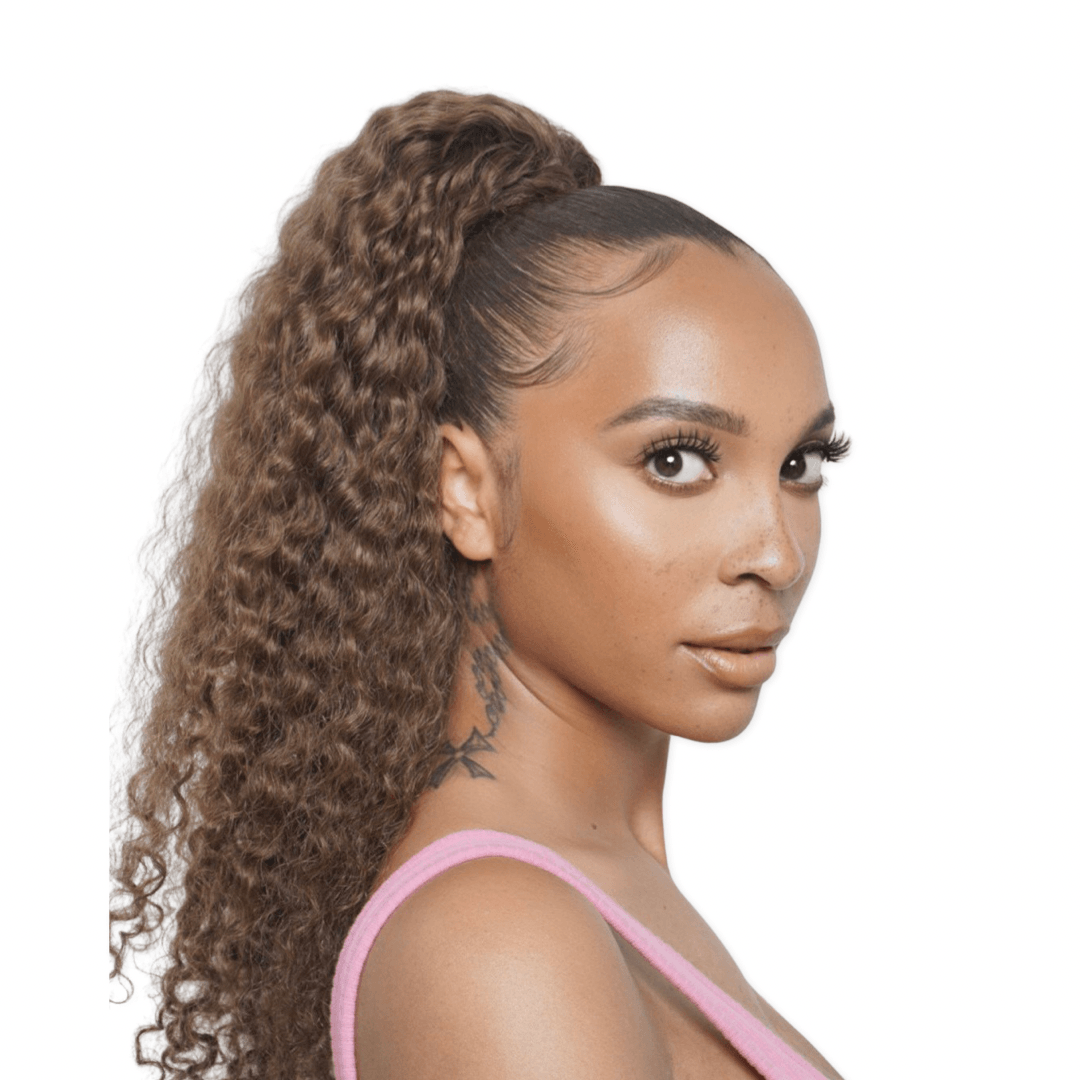 3A Cinnamon Brown Wrap Around Ponytail - Natural Bae LA