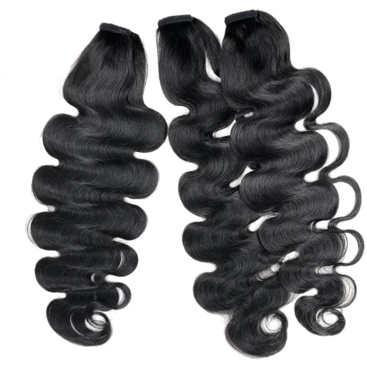 Indian Body Wave Wrap Around Ponytail - Natural Bae LA