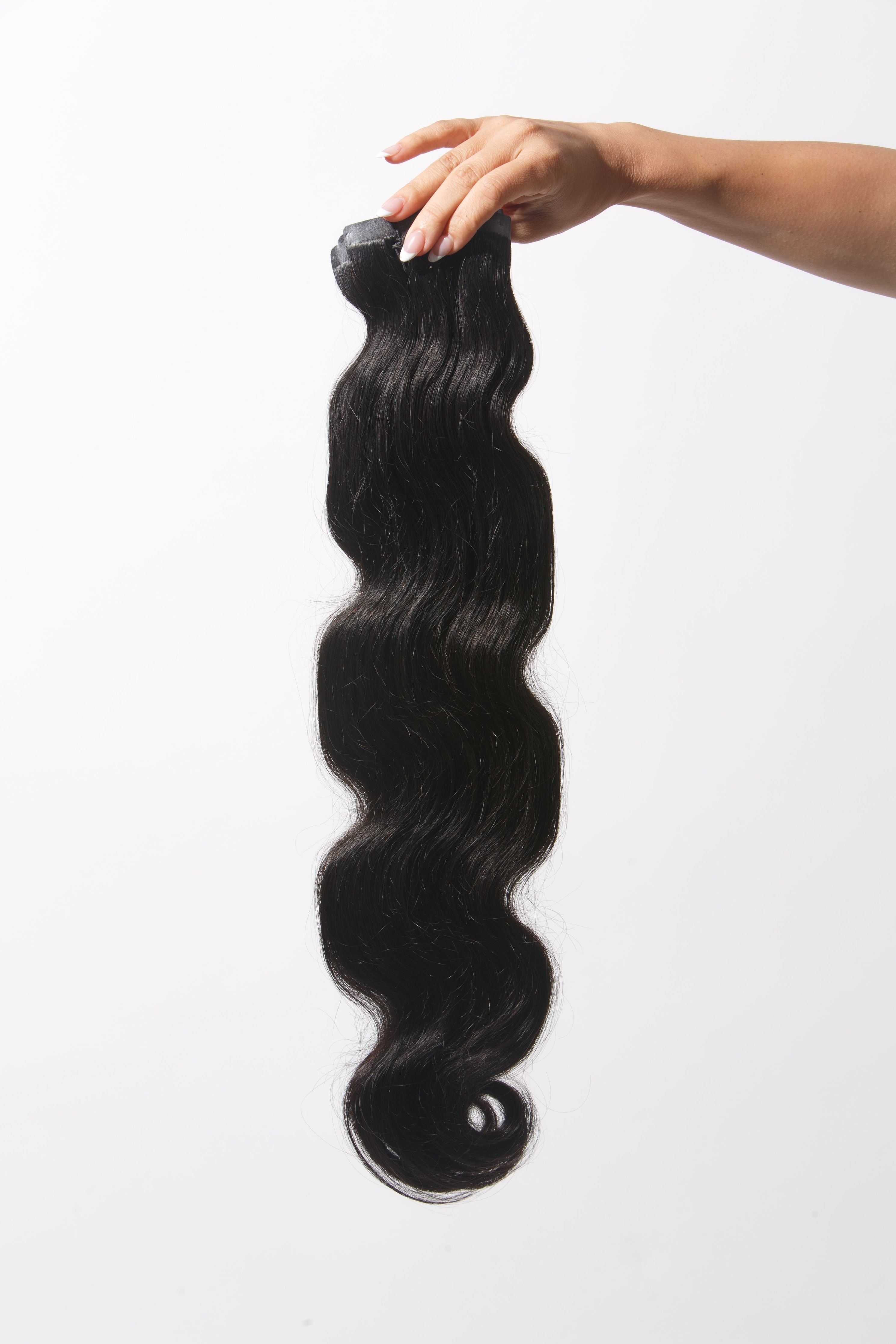 Seamless Indian Body Wave Clip Ins