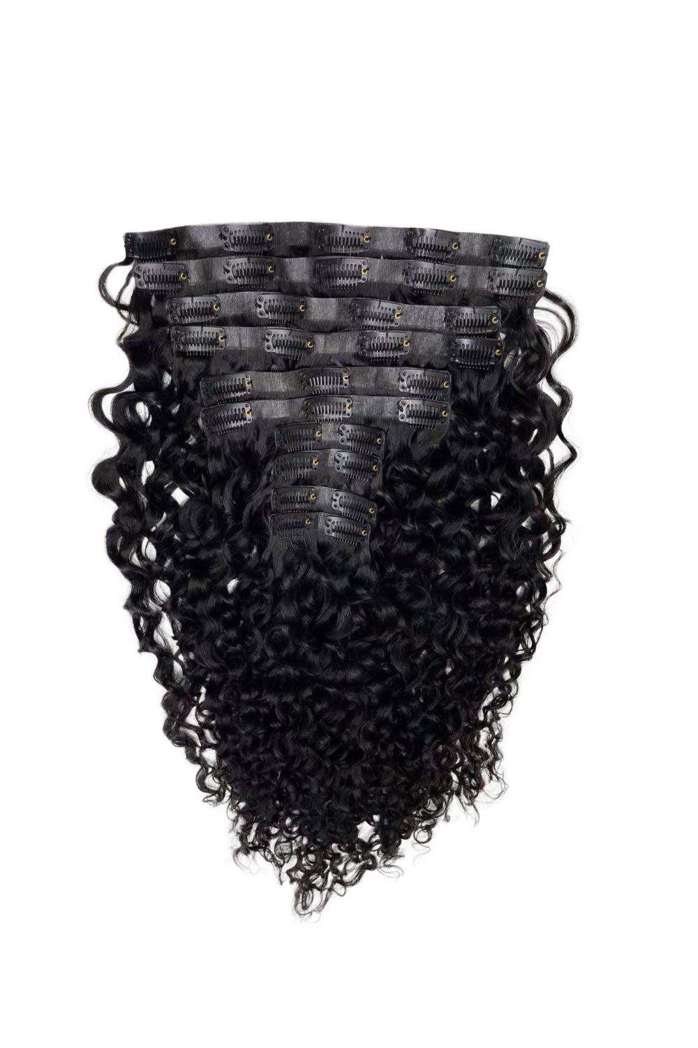 Seamless Water Curly Clip Ins