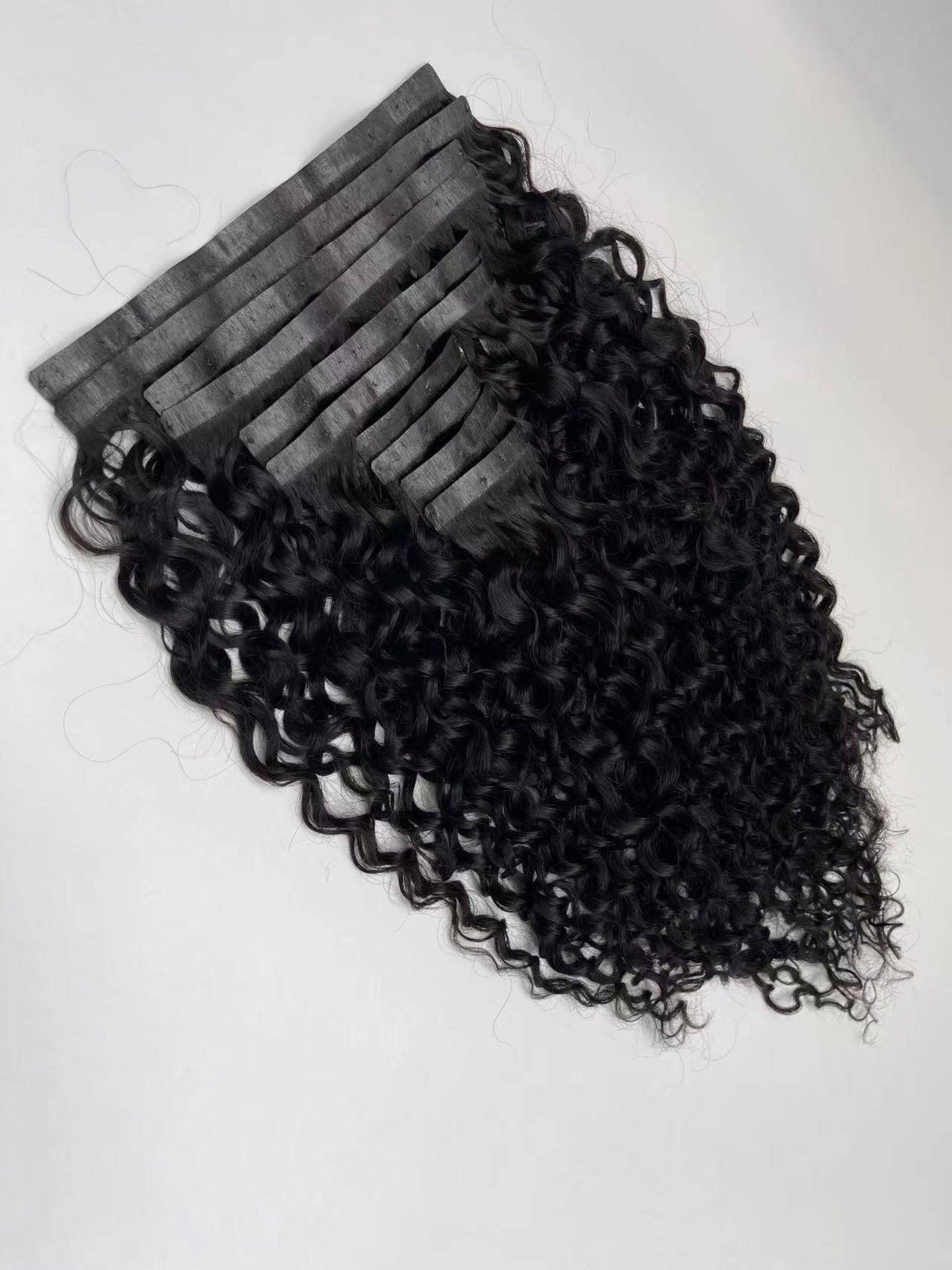 Seamless Water Curly Clip Ins - Natural Bae LA